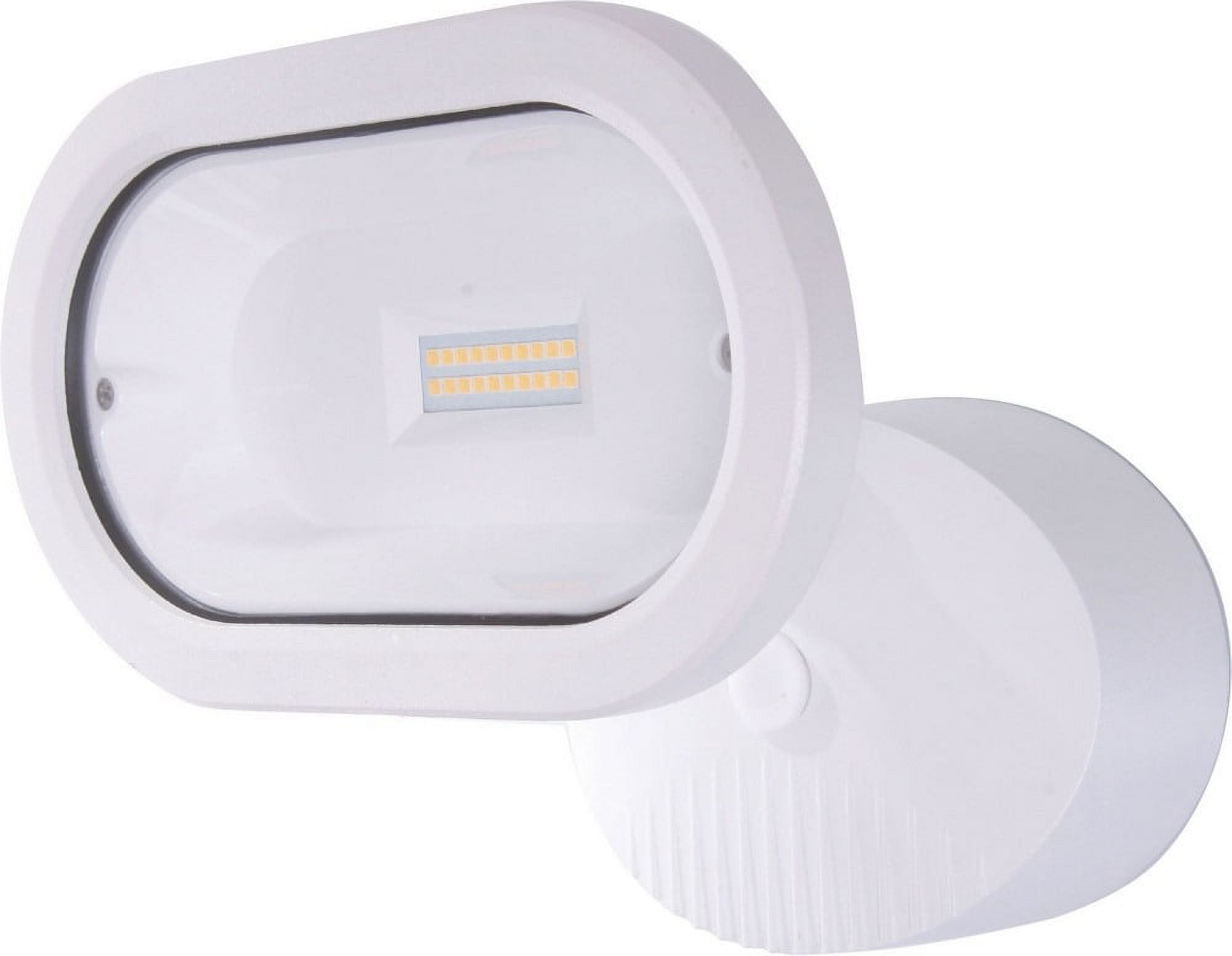 White Metal LED Single Head Security Light
