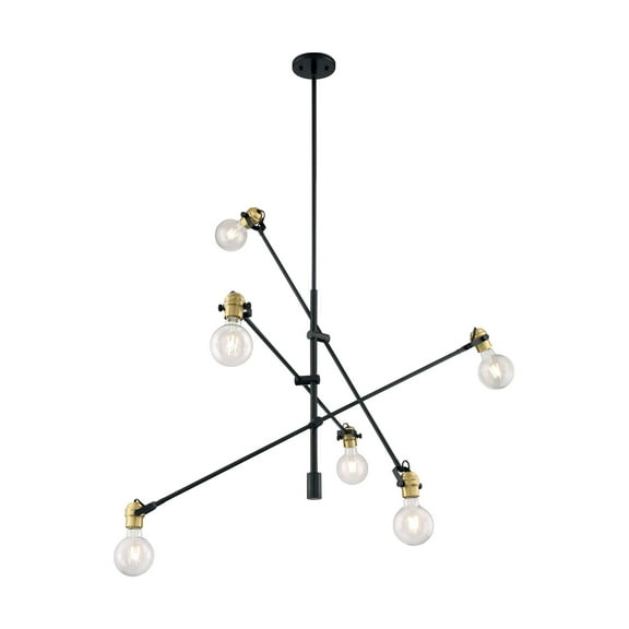 Nuvo Lighting - Mantra-6 Light Pendant in Vintage Style-4.75 Inches Wide by 26.5