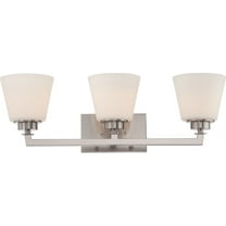 Mobili 3 - Light Brushed Nickel/Silver Glass Wall Sconce