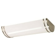 Nuvo Lighting 60905 - 3 Light Bi-Pin Base 25" Glamour Flush Mount White Finish with Brushed Nickel Trim Fluorescent Ceiling Light Fixture 60-905