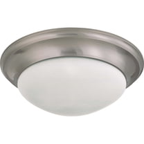 Nuvo Lighting Nuvo Interior Home 3-light Brushed Nickel Flush Mount Fixture - Silver/White