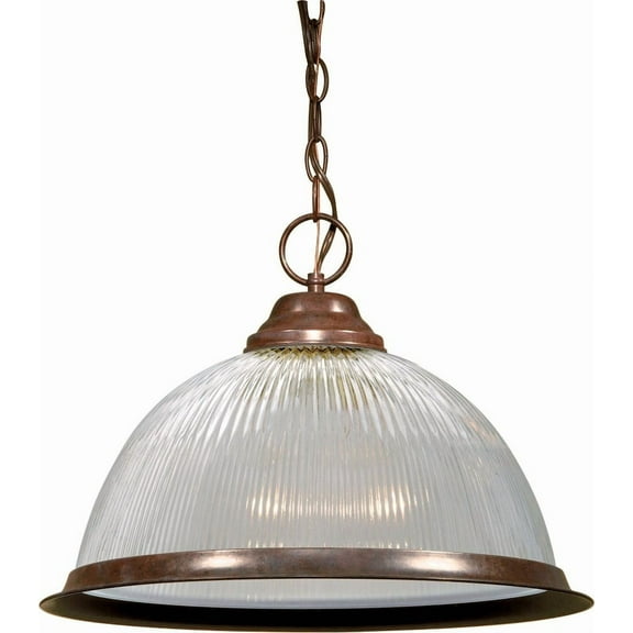 1 - Light Old Bronze Dark Brown Pendant Light