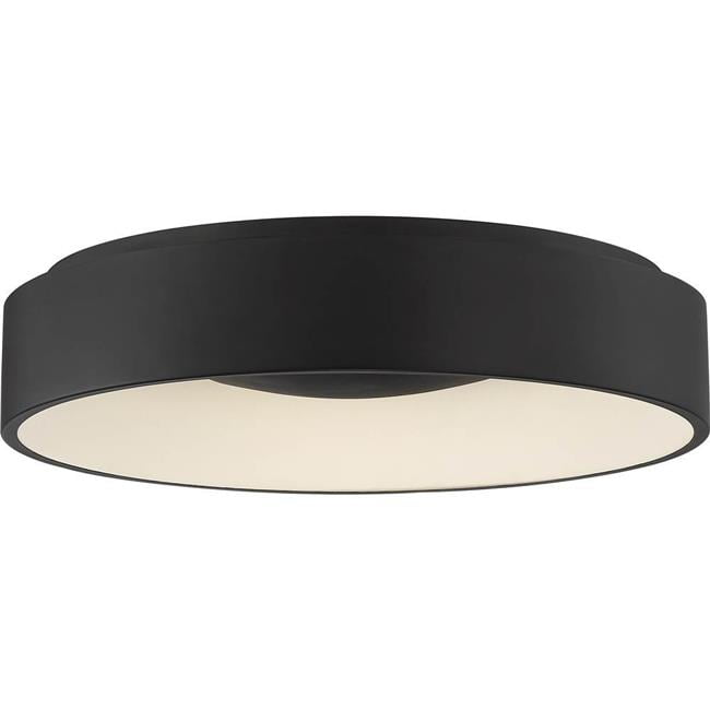 Orbit Modern Black Acrylic LED Flush Mount Light