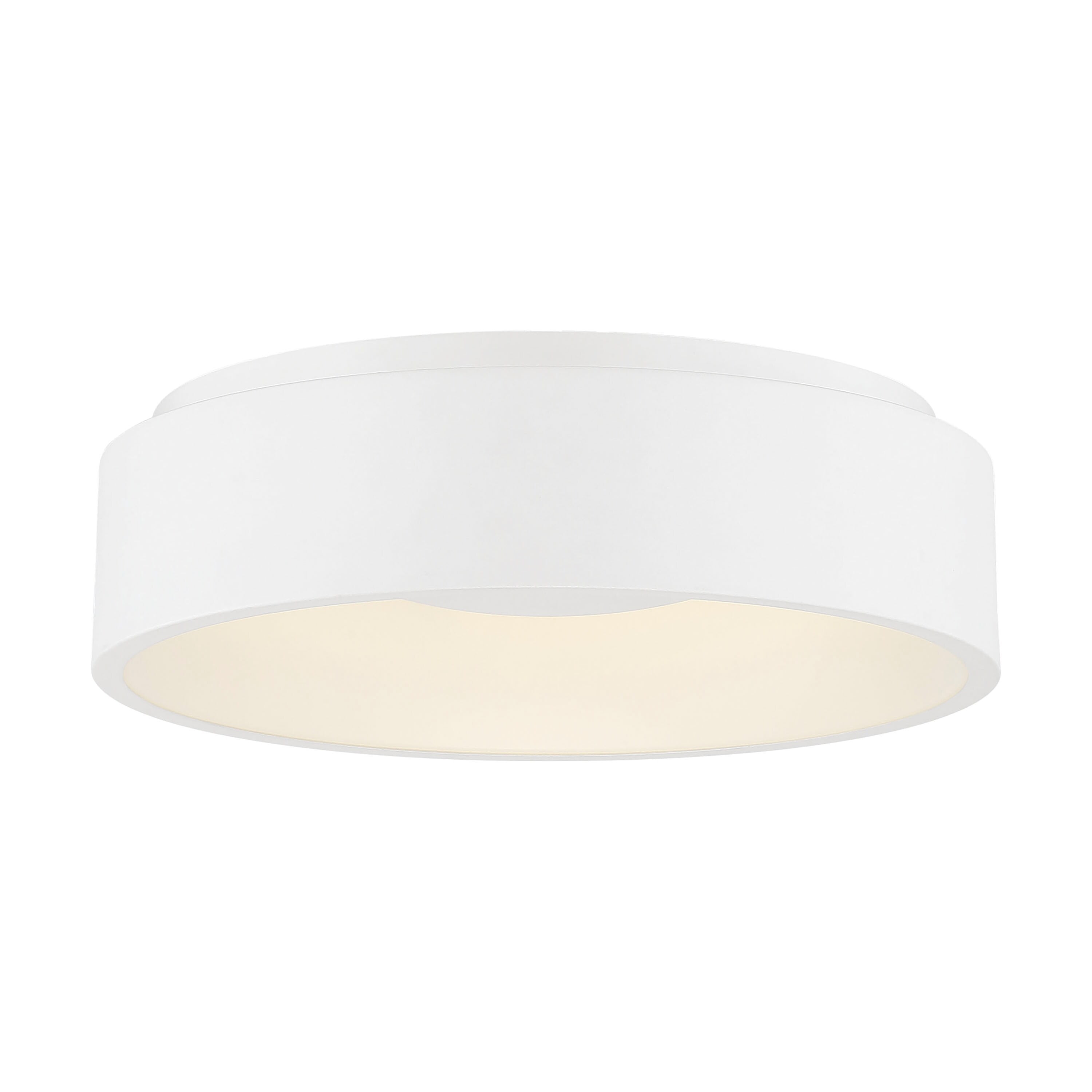 Orbit 20W White Acrylic LED Flush Mount Light