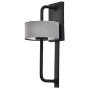 Nuvo Lighting Overtop 10W LED Large Wall Lantern Matte Black & Silver