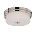 thumbnail image 1 of Nuvo Lighting Nuvo Parallel 3 Light Flush Mount Silver, 1 of 2