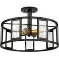 thumbnail image 1 of Nuvo Lighting Payne 4 Light Semi-Flush - Midnight Bronze, 1 of 7