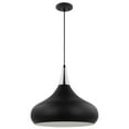 thumbnail image 1 of 60/7516-Nuvo Lighting-Phoenix - 1 Light Large Pendant In Mid-Century Modern Style-16.13 Inches Tall and 18 Inches Wide-Matte Black/Polished nickel, 1 of 10
