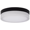 thumbnail image 1 of Nuvo Lighting Pi 9 Inch LED Flush Mount Black Finish Frosted Etched Glass CCT Selectable 120 Volts, 1 of 8