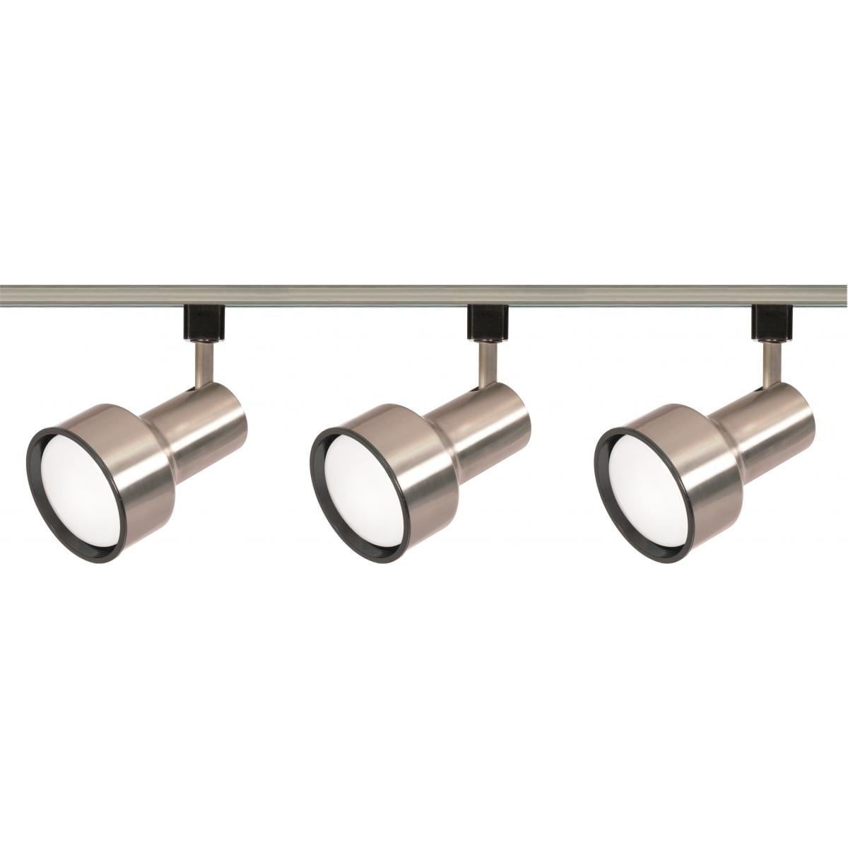 Brushed Nickel 48'' 3-Light Adjustable Track Lighting Kit