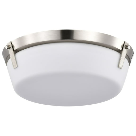 60/7760-Nuvo Lighting-Rowen - 3 Light Flush Mount In Traditional Style-4.5 Inches Tall and 14.63 Inches Wide-Brushed Nickel Finish