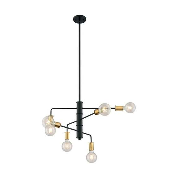 Nuvo Lighting - Ryder-6 Light Chandelier in Industrial Style-25.25 Inches Wide