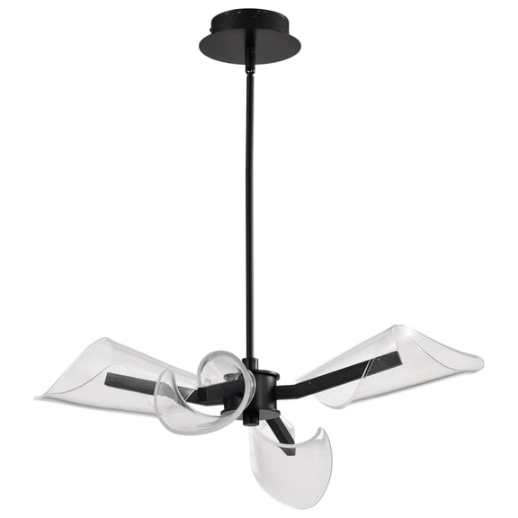 62/2283 Nuvo Lighting Sedona - 24W LED Chandelier-9.88 Inches Tall and 27.13 Inches Wide