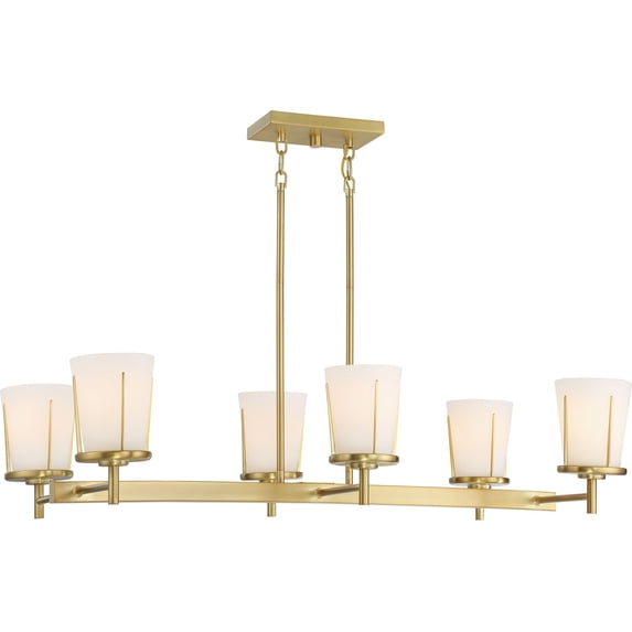 Nuvo Lighting - Serene-6 Light Island in Transitional Style-20 Inches Wide by