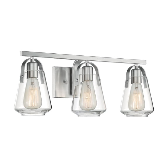 Skybridge 3 - Light Brushed Nickel/Silver Industrial Wall Sconce