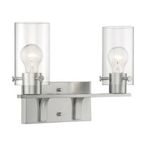 Sommerset 2 - Light Brushed Nickel / Silver Contemporary / Modern Wall Sconce