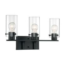 Sommerset 3 - Light Matte Black / Black Contemporary / Modern Wall Sconce