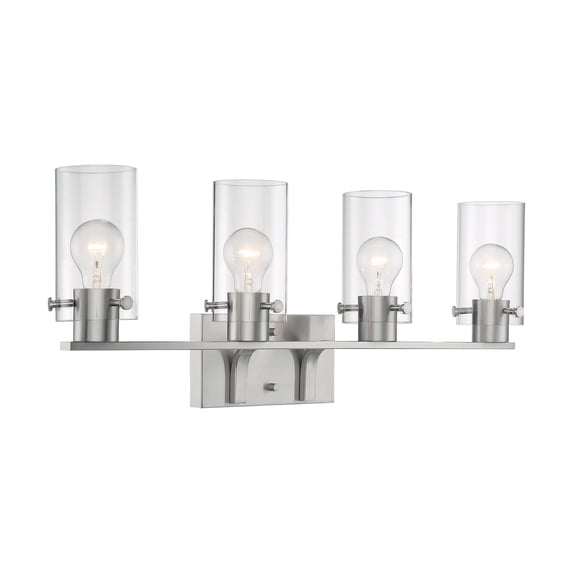Sommerset 4 - Light Brushed Nickel / Silver Contemporary / Modern