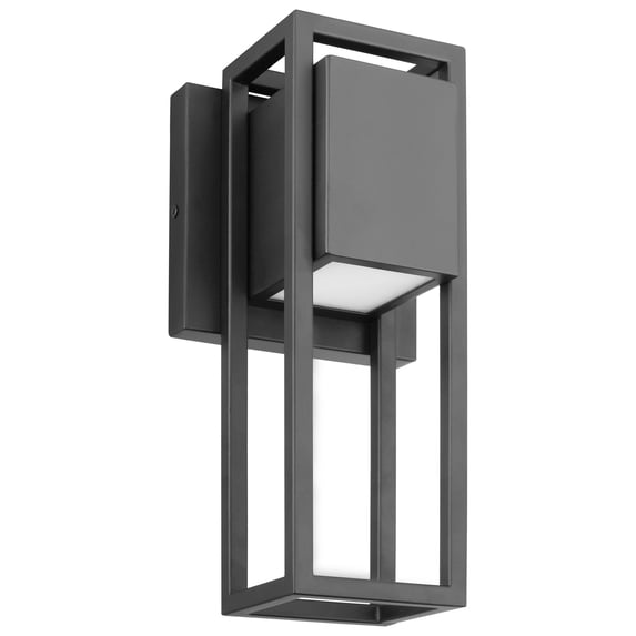 Nuvo Lighting Supreme 10W LED Small Wall Lantern Matte Black Finish
