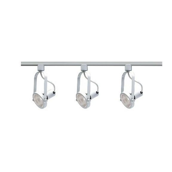 TK343-Nuvo Lighting-Three Light Gimbal Ring Track Kit-1 Inch Wide by 24 Inches High