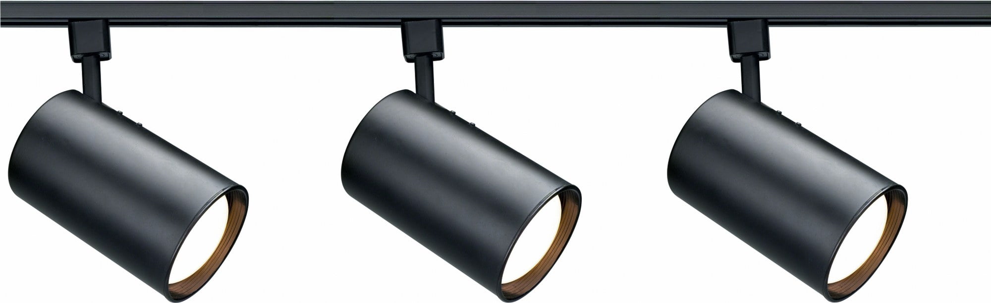 Nuvo Black 3-Light Straight Cylinder Track Kit