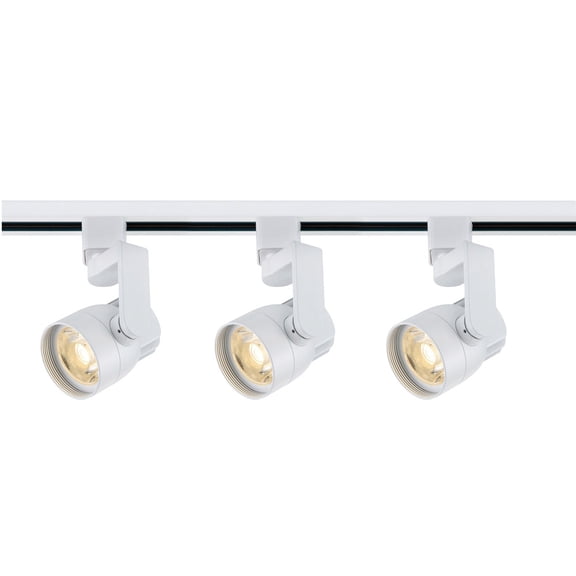 Nuvo TK424 Angle Arm Black 3 Light LED Track Kit - 36 watts - Soft White