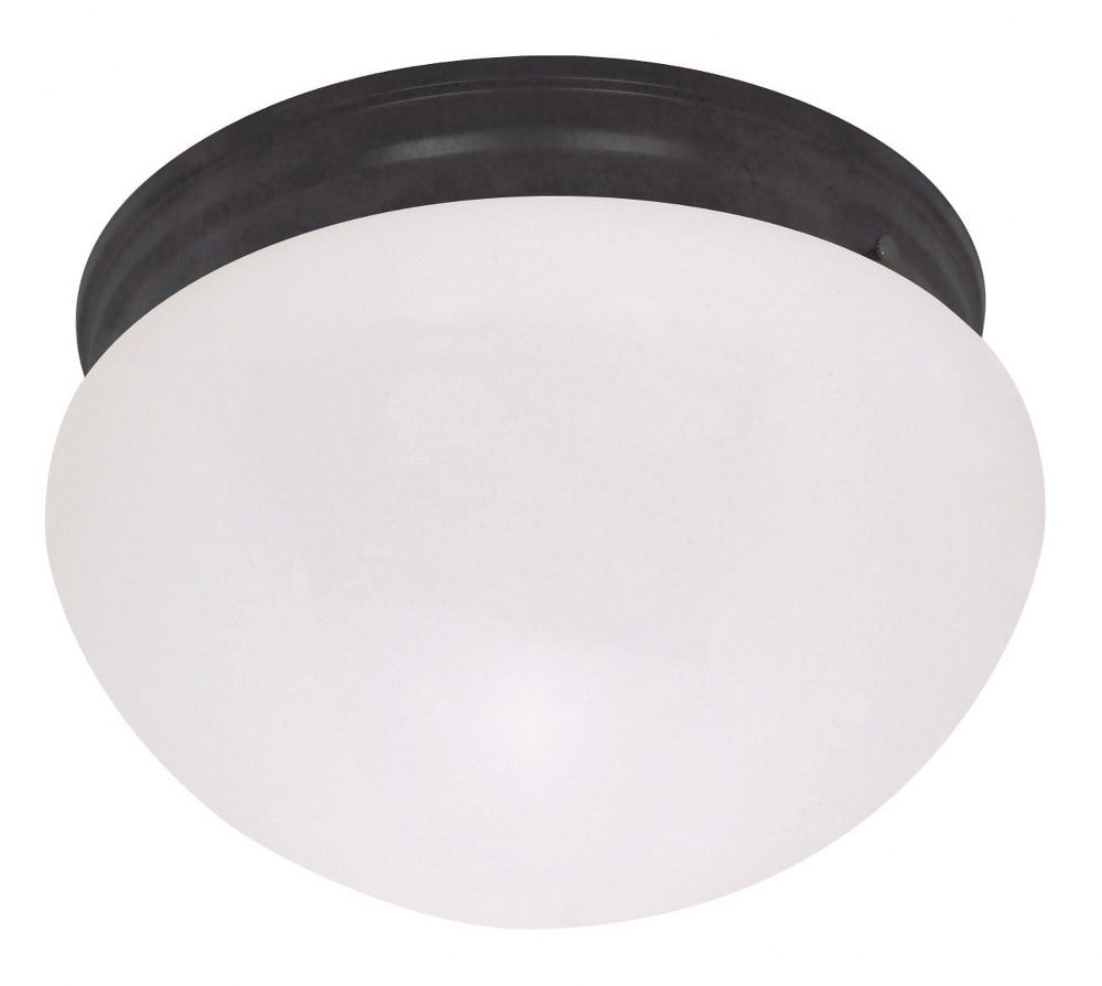 Elegant Mahogany Bronze 12" Mushroom Flush Mount Ceiling Light