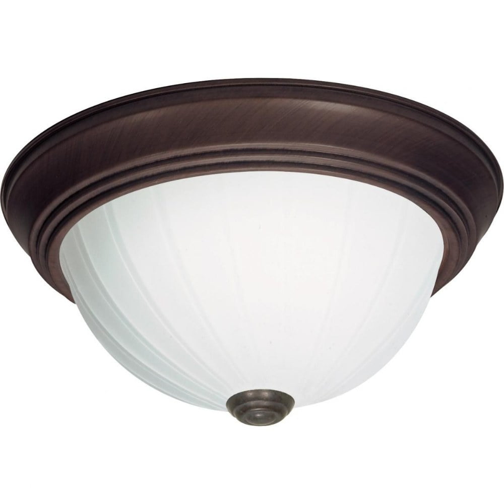 Elegant Old Bronze 13.25'' Wide Flush Mount Bowl Ceiling Light