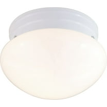 Nuvo 77-062 - 8" WHITE PAN W/MUSHROOM GLASS
