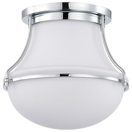 60/7870-Nuvo Lighting-Valdora - 1 Light Flush Mount In Traditional Style-9 Inches Tall and 10.38 Inches Wide-Polished Nickel Finish