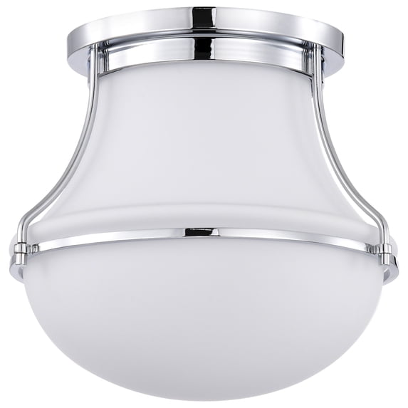 60/7870-Nuvo Lighting-Valdora - 1 Light Flush Mount In Traditional Style-9 Inches Tall and 10.38 Inches Wide-Polished Nickel Finish