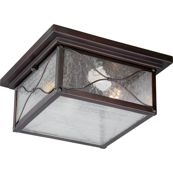 Nuvo Lighting - Vega-Two Light Outdoor Flush Mount-11.25 Inches Wide by 5.13