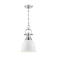 thumbnail image 1 of 60/6752-Nuvo Lighting-Watson-1 Light Pendant-10.25 Inches Wide by 16.88 Inches High-Matte White Finish    -Traditional Installation, 1 of 7