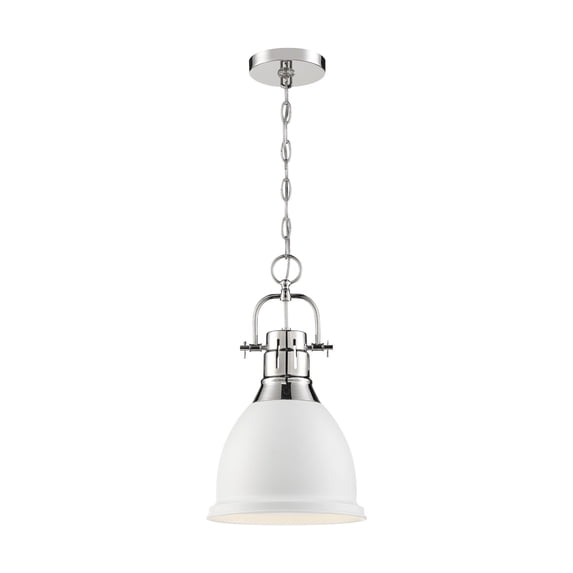 60/6752-Nuvo Lighting-Watson-1 Light Pendant-10.25 Inches Wide by 16.88 Inches High-Matte White Finish -Traditional Installation