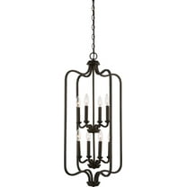 Nuvo Lighting - Willow-Eight Light 2-Tier Caged Pendant-17 Inches Wide by 34