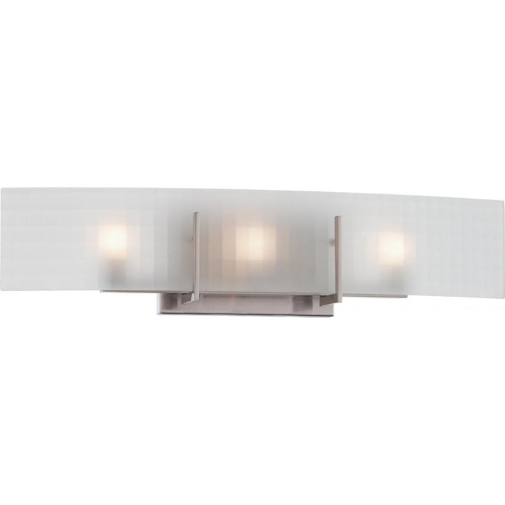 Nuvo Yogi 24" Nickel 3-Light Halogen Vanity Fixture