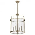thumbnail image 1 of Nuvo Lighting Yorktown 4 Light Pendant Burnished Brass Finish Clear Glass - Burnished Brass, 1 of 15