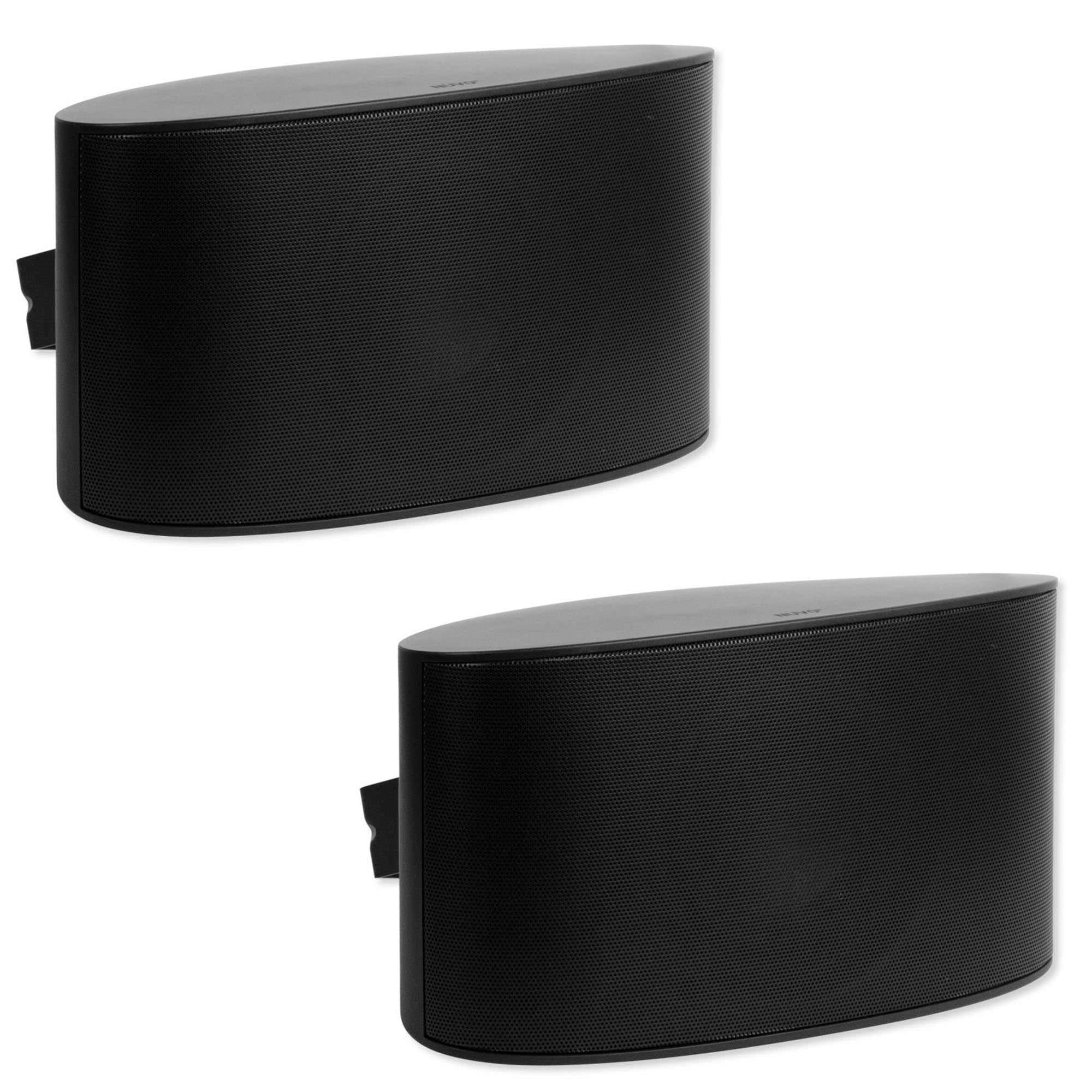 Nuvo NV6OD6BK Stereo 6.5-in Series Six Outdoor Speakers - Pair, Black