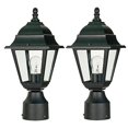 thumbnail image 1 of Nuvo Nuvo Lighting 2 Pack 60/548 One Light Post Lantern (Black, 2-Pack), 1 of 2