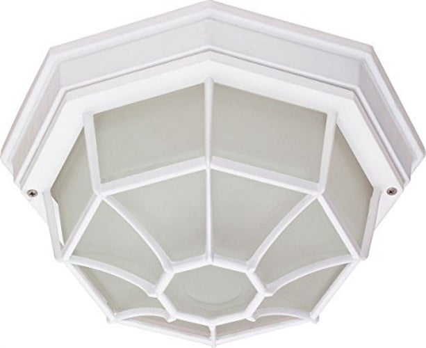 Nuvo 60-534 - 1 Light - 12" - Ceiling Spider Cage Fixture - Die Cast, Glass Lens