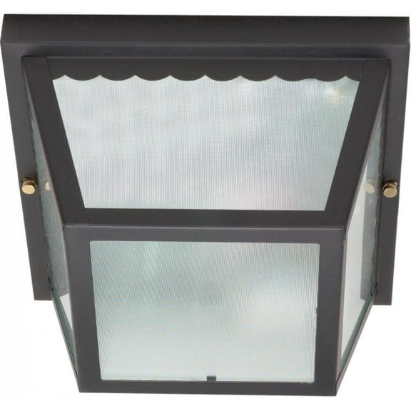 Nuvo 60-473 - 2 Light - 10" - Carport Flush Mount - With Textured Frosted Glass