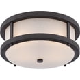 thumbnail image 1 of Nuvo Lighting Willis LED Outdoor Flush - Textured Black, 1 of 2