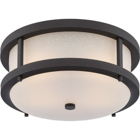 Nuvo Lighting Willis LED Outdoor Flush - Textured Black