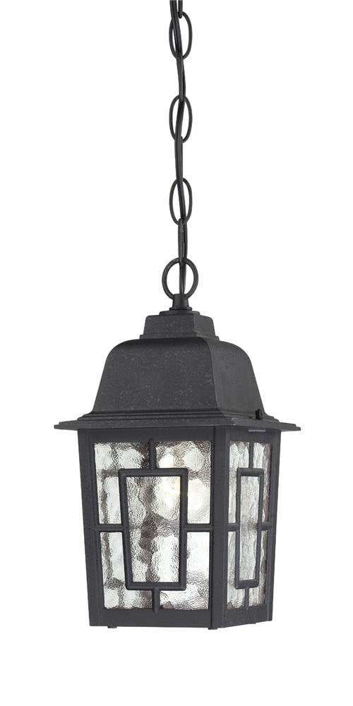 Banyan Black Glass Indoor/Outdoor LED Wall Lantern