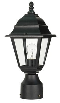 Briton Black Steel 14" Outdoor Post Lantern