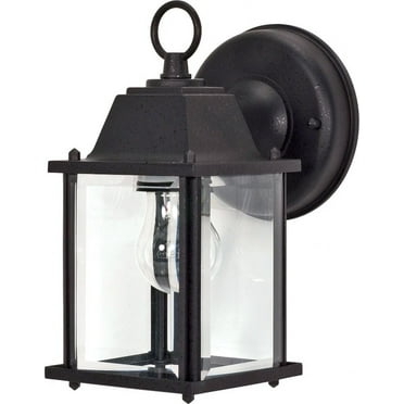 Nuvo Lighting Nuvo 1-light Textured Black Cube Wall Lantern