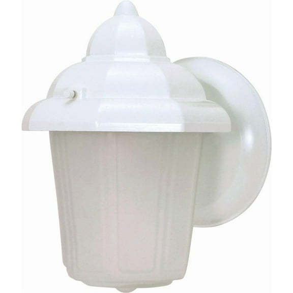 60/3466 Nuvo Lighting Hood-1 Light Outdoor Wall Lantern-6 Inches Wide by 8.88 Inches High