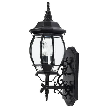 Nuvo Lighting - Central Park-Three Light Outdoor Wall Lantern-7.375 Inches Wide