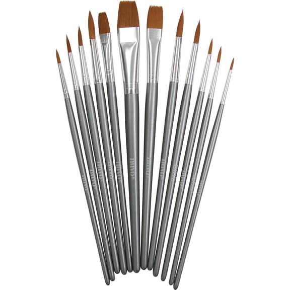 Nuvo Paint Brushes 12/Pkg