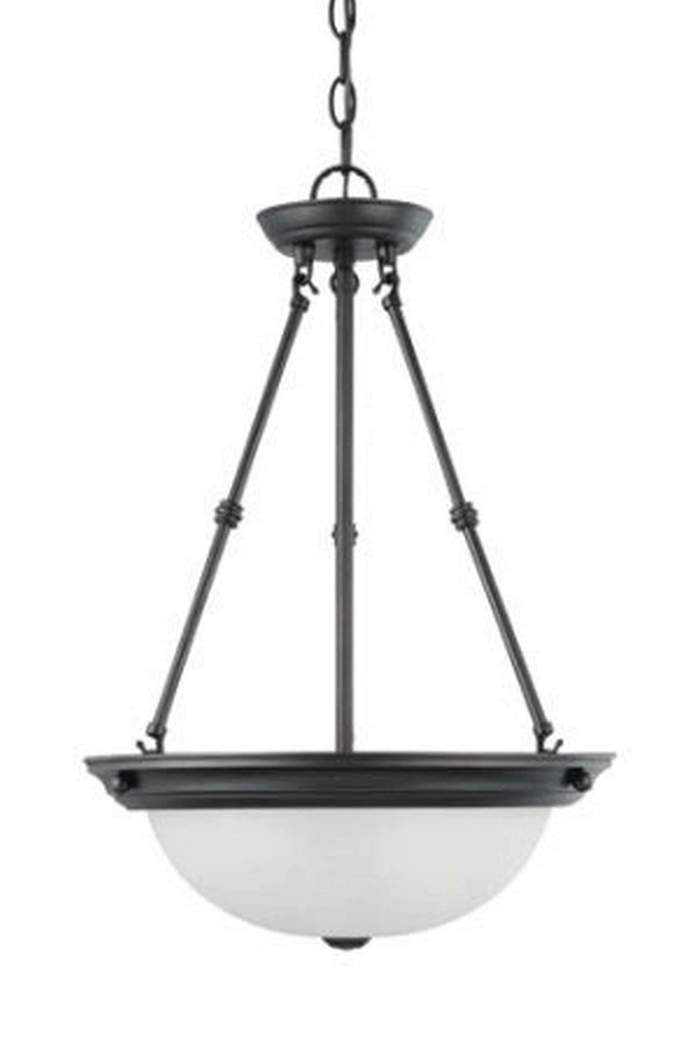 Mahogany Bronze 23" Glass Pendant Light Fixture